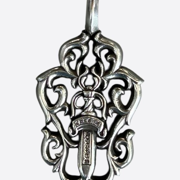 Chrome Hearts Silver Vine & Dagger Pendant
